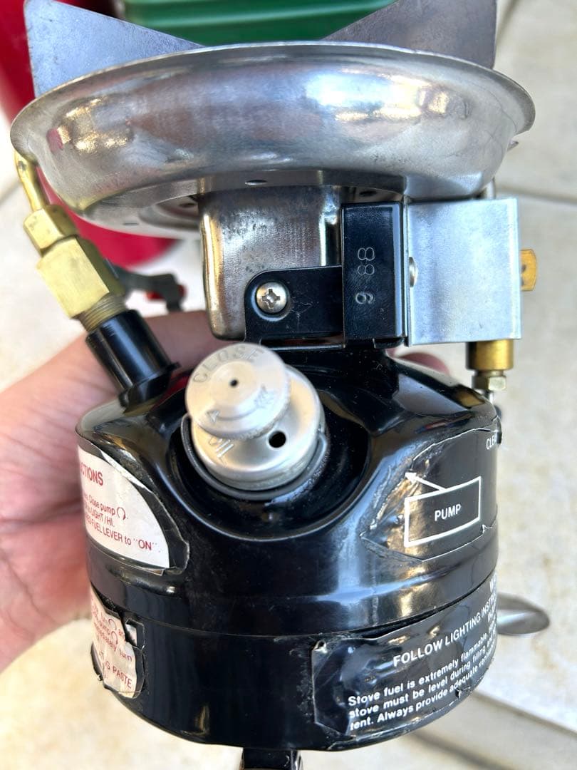 コールマン　バーナー　ストーブ　peak1 400A 2レバー