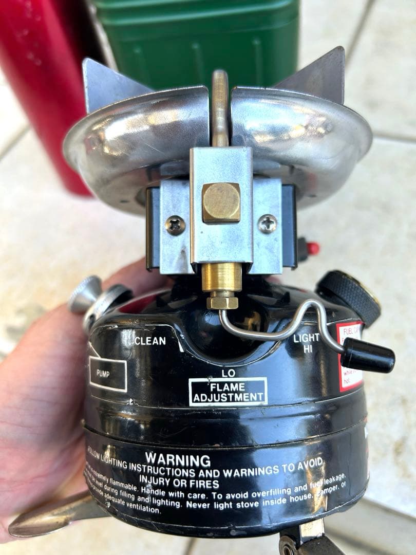 コールマン　バーナー　ストーブ　peak1 400A 2レバー