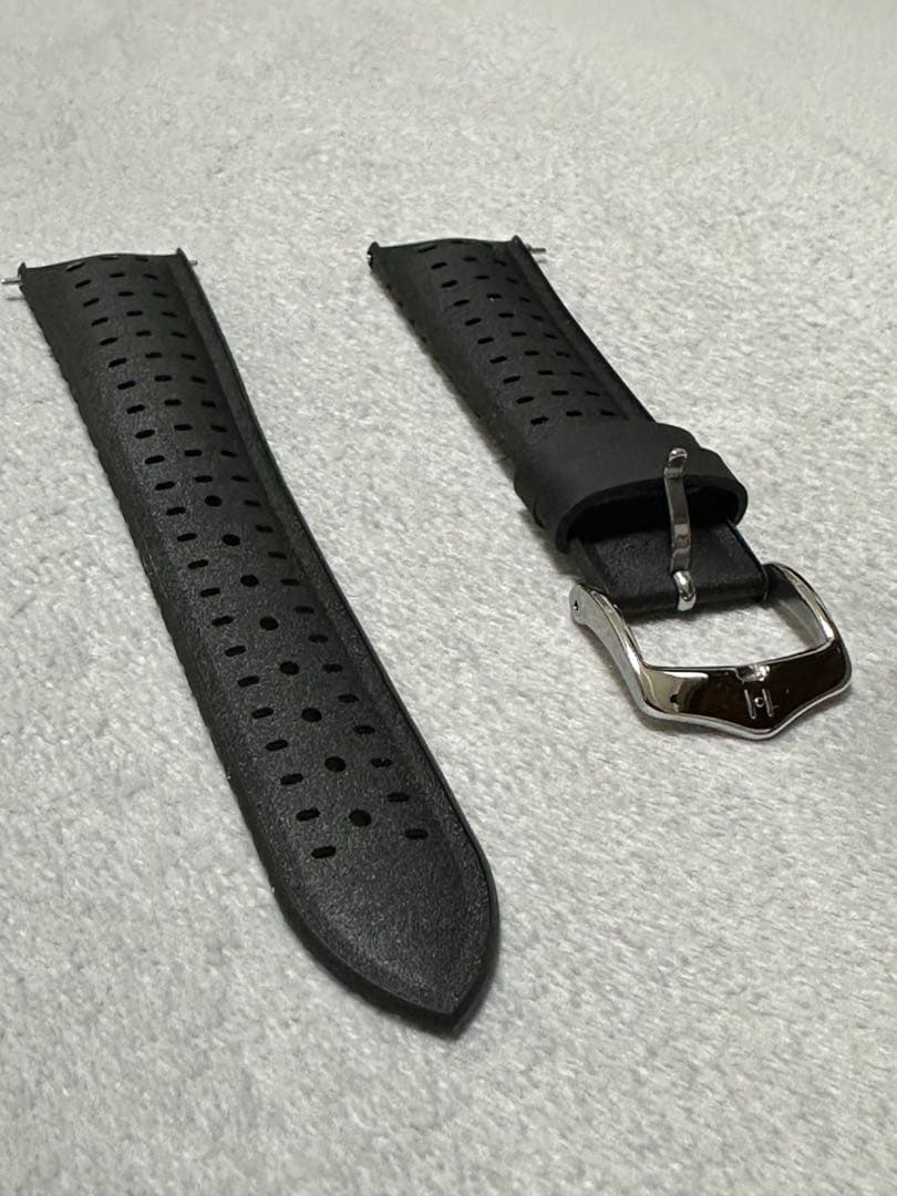 ヒルシュ ナイアド ブラック 腕時計ラバーベルト 20-18mm 未使用品