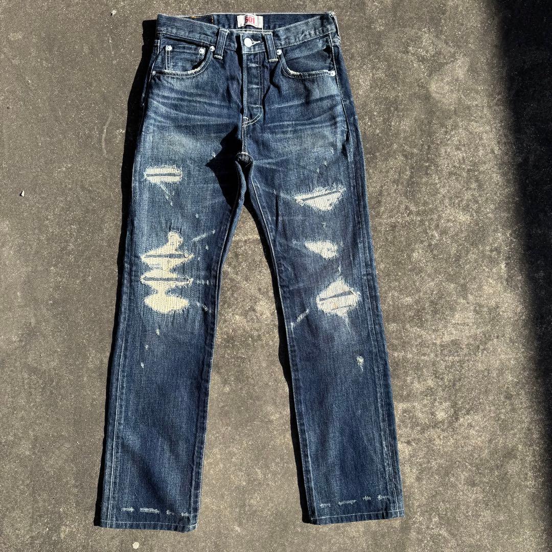 Levi's 70505 08501 リペア キムタク着用 デニム セットアップ
