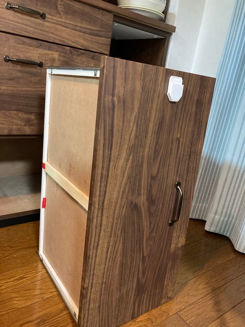 【値下げ交渉OK】木製レトロ食器棚 キッチン収納