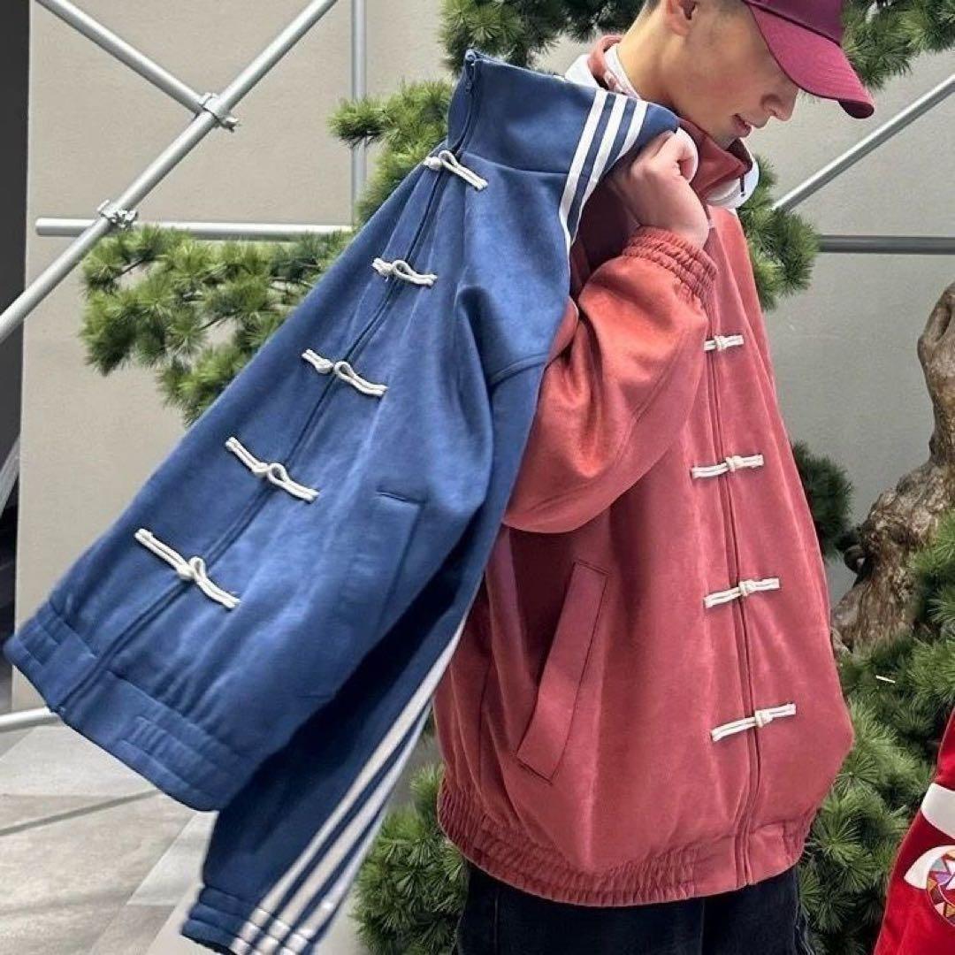 中国限定 アディダス 蛇年トラック スエード ジャケット ブルー M＆L 2枚