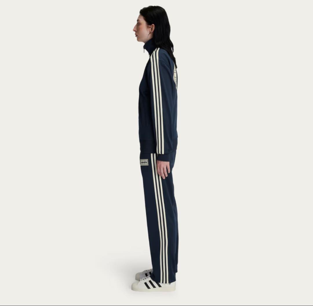 【新品】oasis×adidas トラックパンツ Lサイズ ZS134 ネイビー