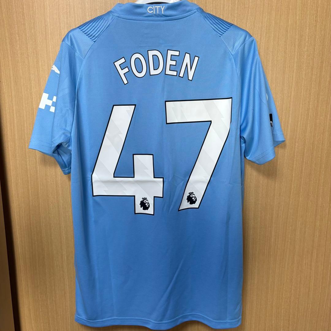 い*様 マンチェスターシティ 23-24 ホーム ユニフォーム No.47 フォ