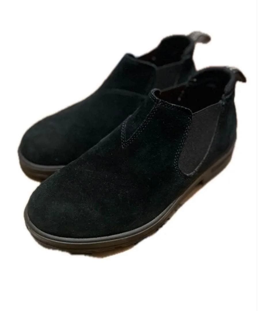 ブランドストーン ローカット スエード 黒27センチ　サイドゴア