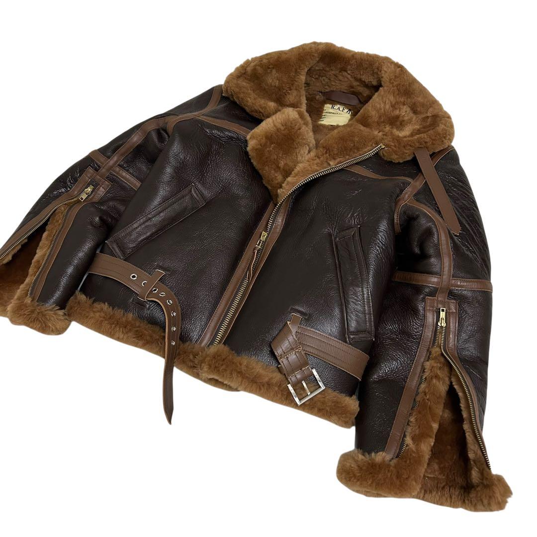 R.A.F. vintage ムートンジャケット ライダース　アメカジ