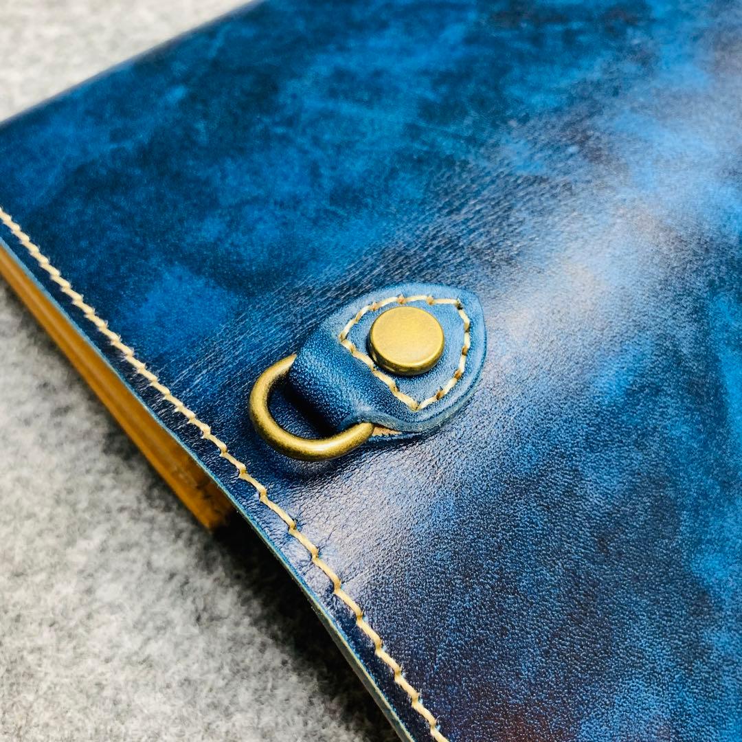 メンズ 財布 長財布 本革 ラウンドファスナー メンズ ヌメ革 手縫い