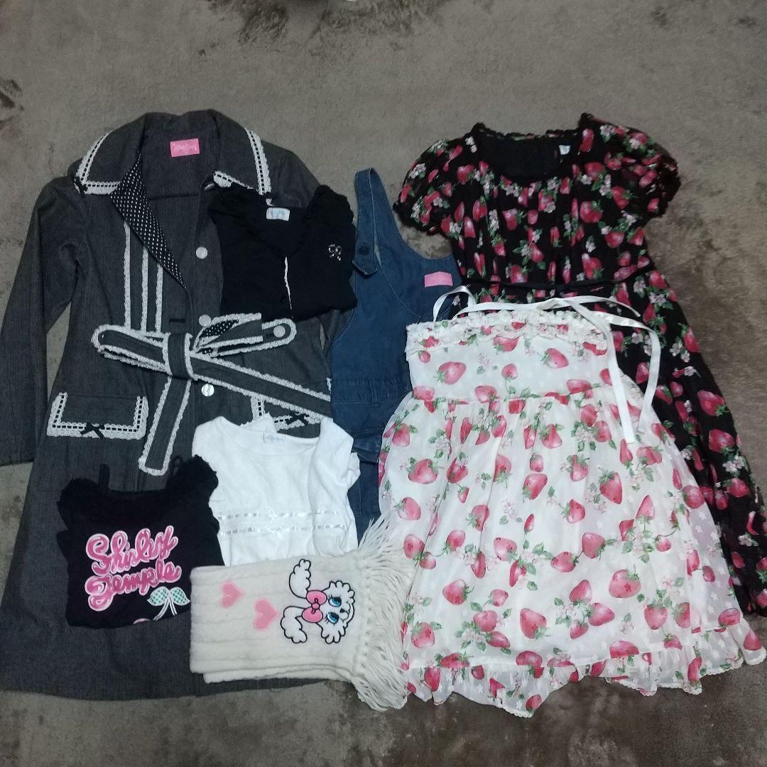 シャーリーテンプル まとめ売り  苺柄ワンピース コート 140 160