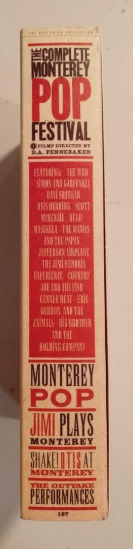 状態良好中古DVD！COMPLETE MONTEREY POP FESTIVAL
