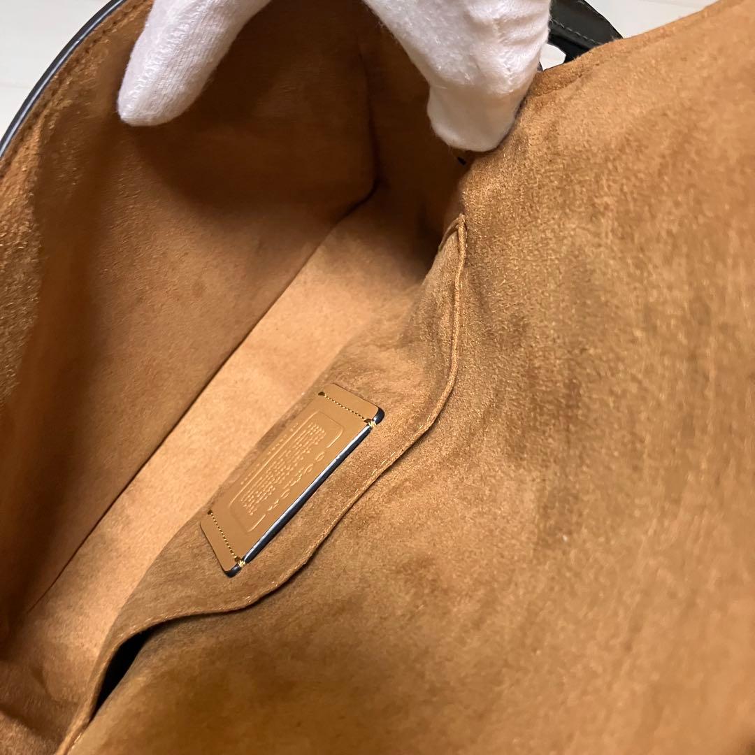 コーチ COACH ペース ショルダーバッグ レディース ブラックレザー 美品