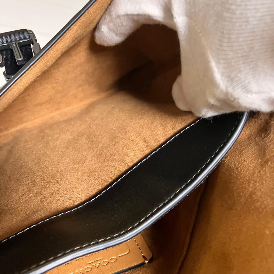 コーチ COACH ペース ショルダーバッグ レディース ブラックレザー 美品