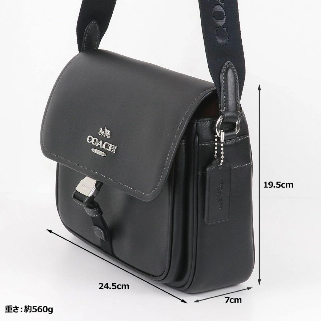 コーチ COACH ペース ショルダーバッグ レディース ブラックレザー 美品