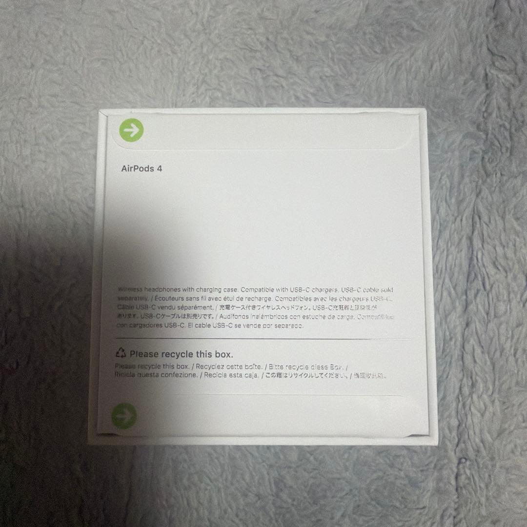 AirPods 4 本体　ノイズキャンセリング非搭載