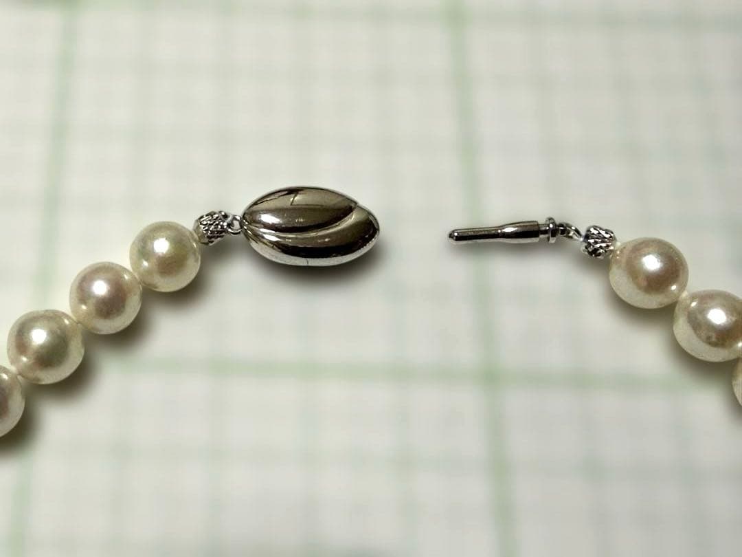 本真珠ネックレス 約8mm 42㎝