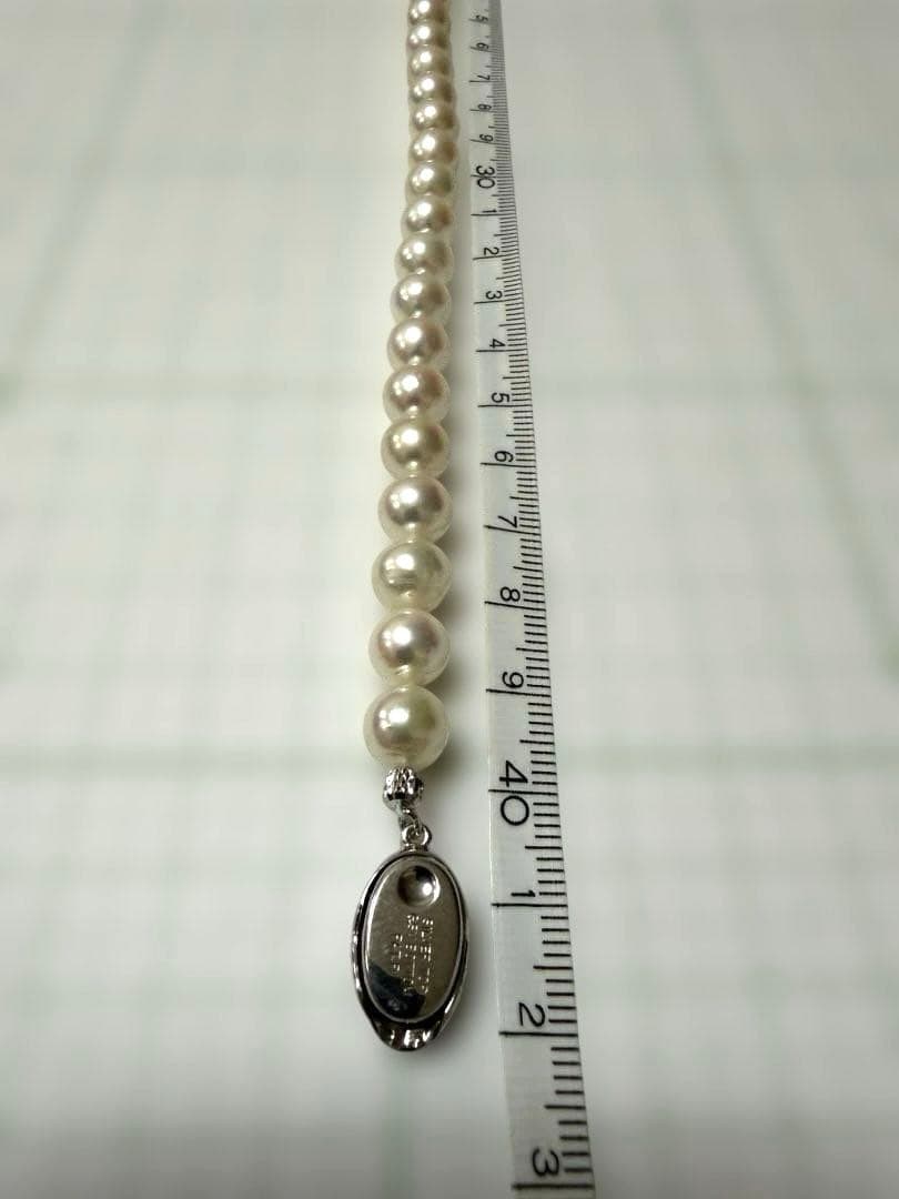 本真珠ネックレス 約8mm 42㎝