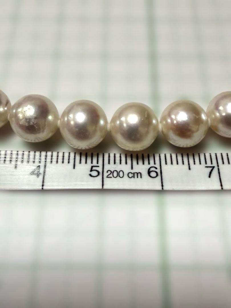 本真珠ネックレス 約8mm 42㎝