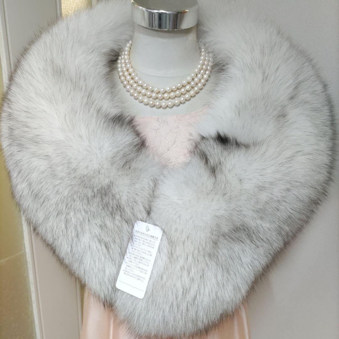 サガフォックス　ブルーFOX　成人式ショール　SAGAFOX　SAGAFURS