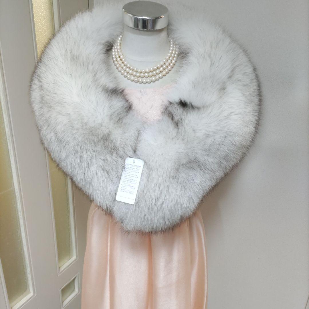 サガフォックス　ブルーFOX　成人式ショール　SAGAFOX　SAGAFURS