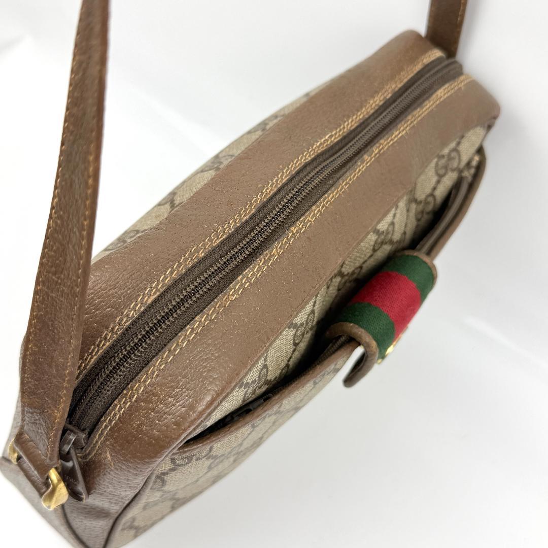 GUCCI グッチ ショルダーバッグ シェリーライン ポーチ取り外し可
