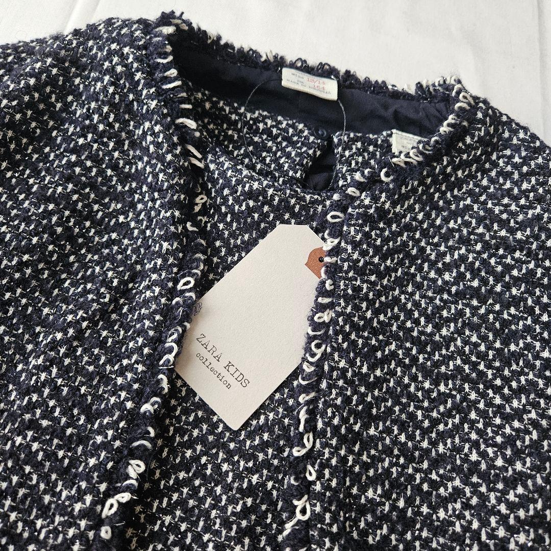【新品未使用】ZARAKIDSツイードワンピース&ジャケット　セット13/14