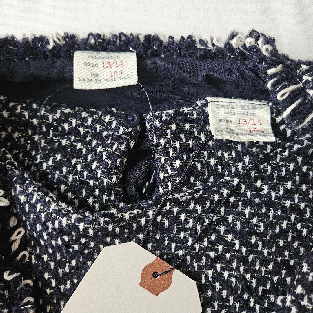 【新品未使用】ZARAKIDSツイードワンピース&ジャケット　セット13/14