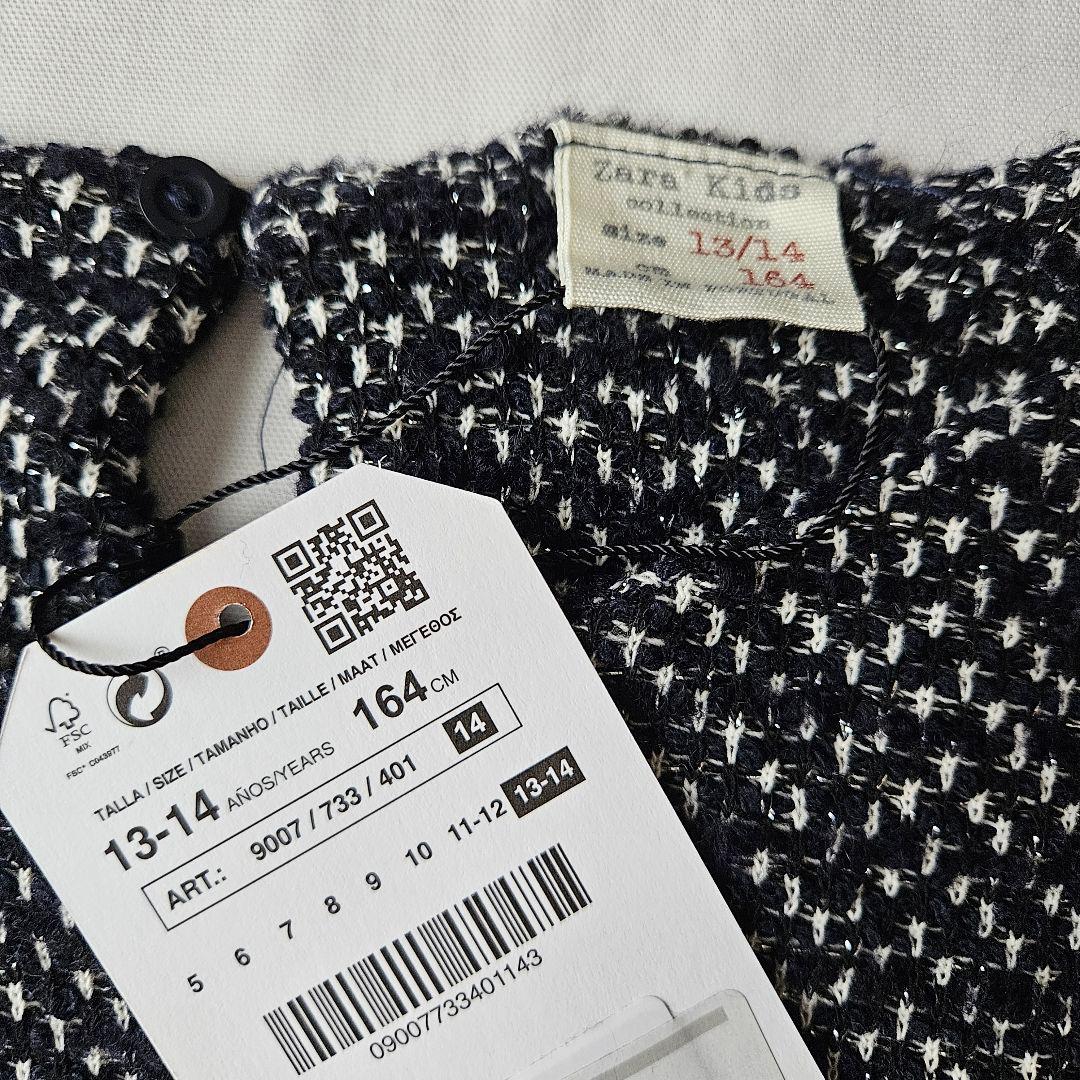 【新品未使用】ZARAKIDSツイードワンピース&ジャケット　セット13/14