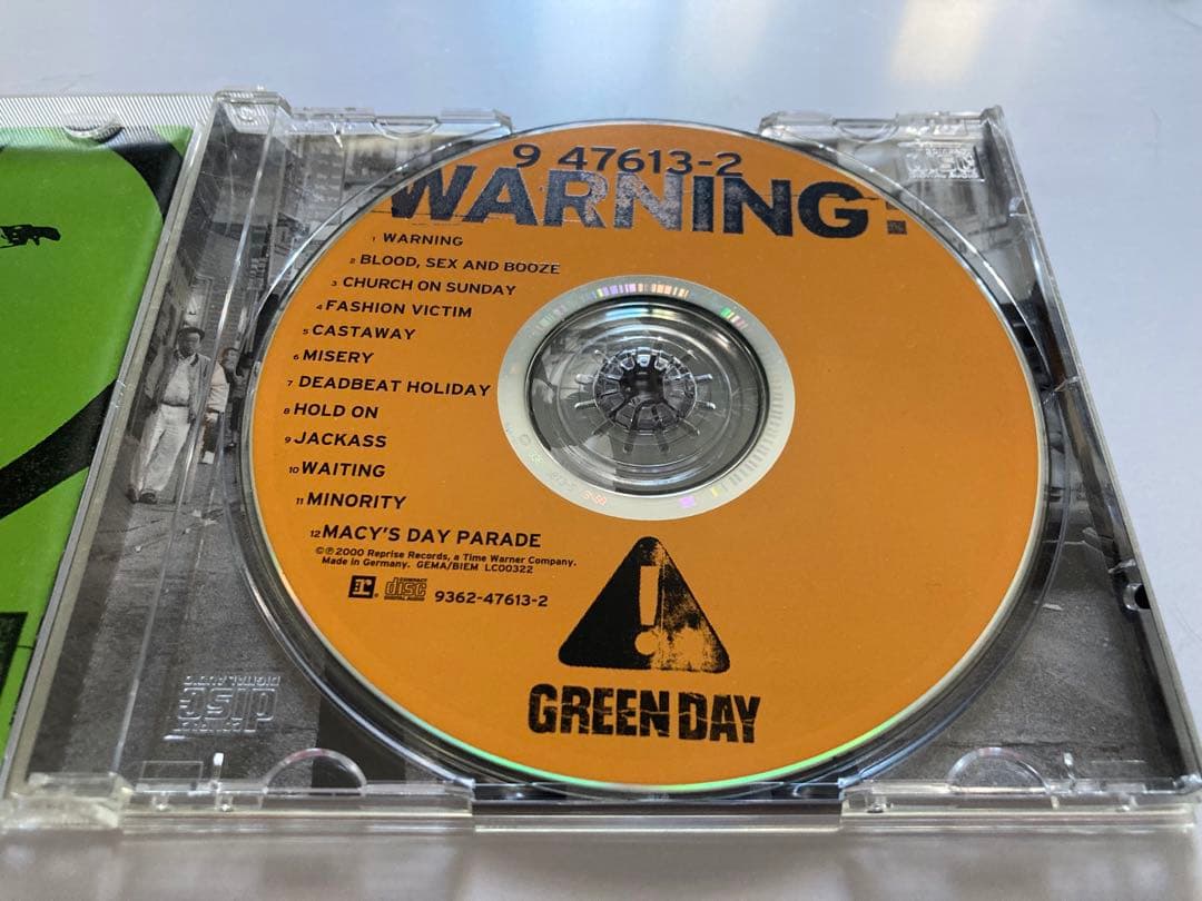 レアGREEN DAY 直筆サインCDWARNING グリーンデイパンクpunk
