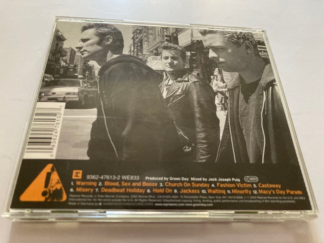 レアGREEN DAY 直筆サインCDWARNING グリーンデイパンクpunk