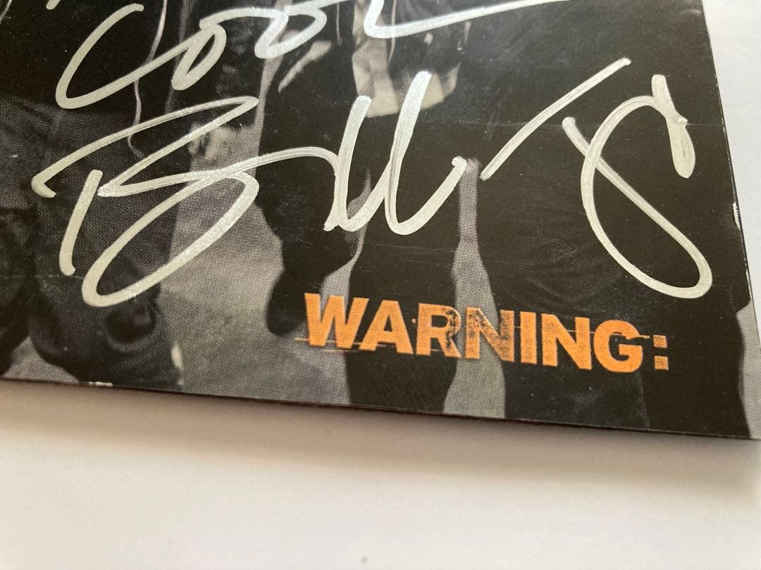 レアGREEN DAY 直筆サインCDWARNING グリーンデイパンクpunk