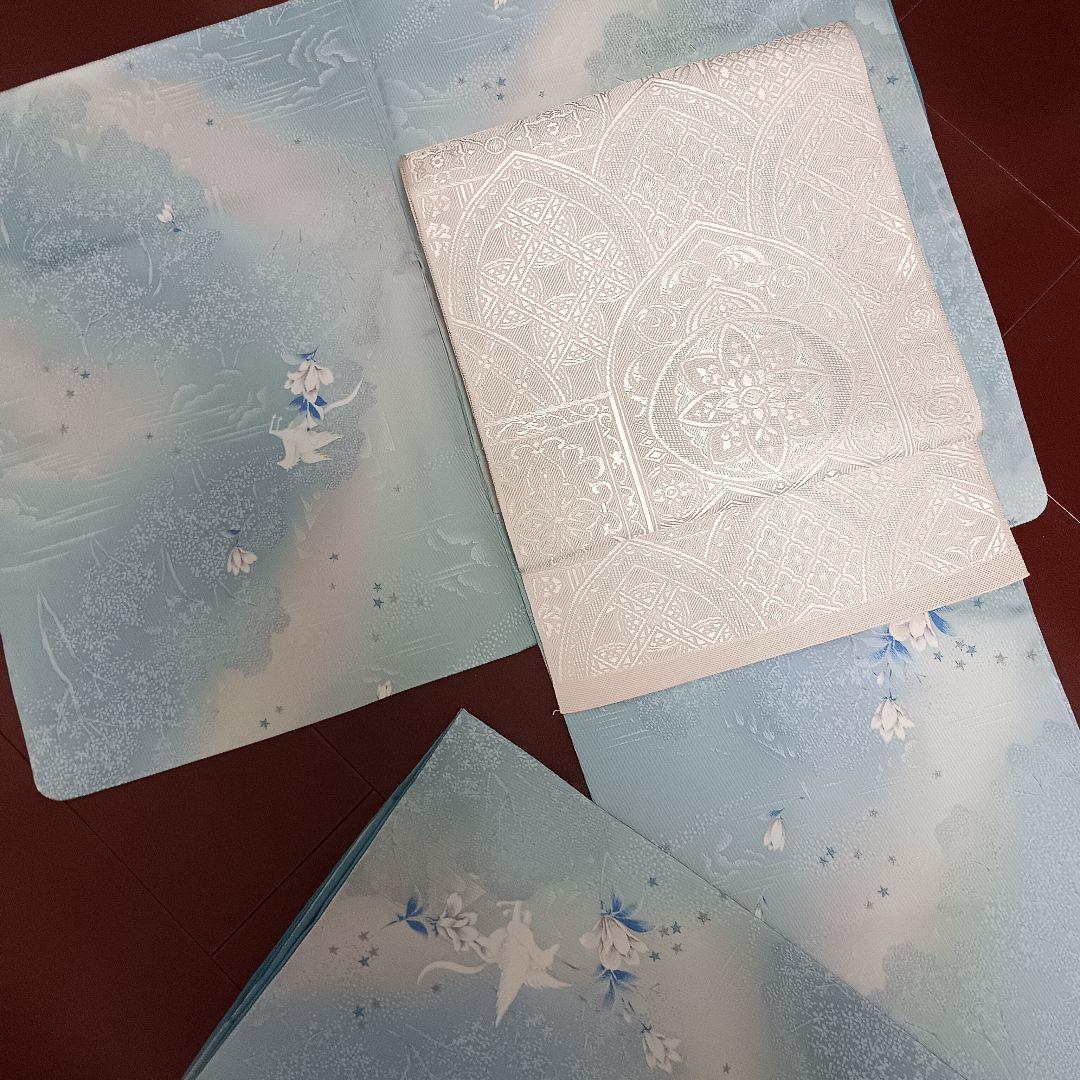 朱*構様 ペガサス柄小紋　サイズ大きめ　身丈169.5㎝　裄68㎝　トールサイズ