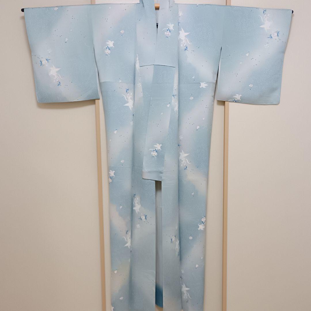 朱*構様 ペガサス柄小紋　サイズ大きめ　身丈169.5㎝　裄68㎝　トールサイズ