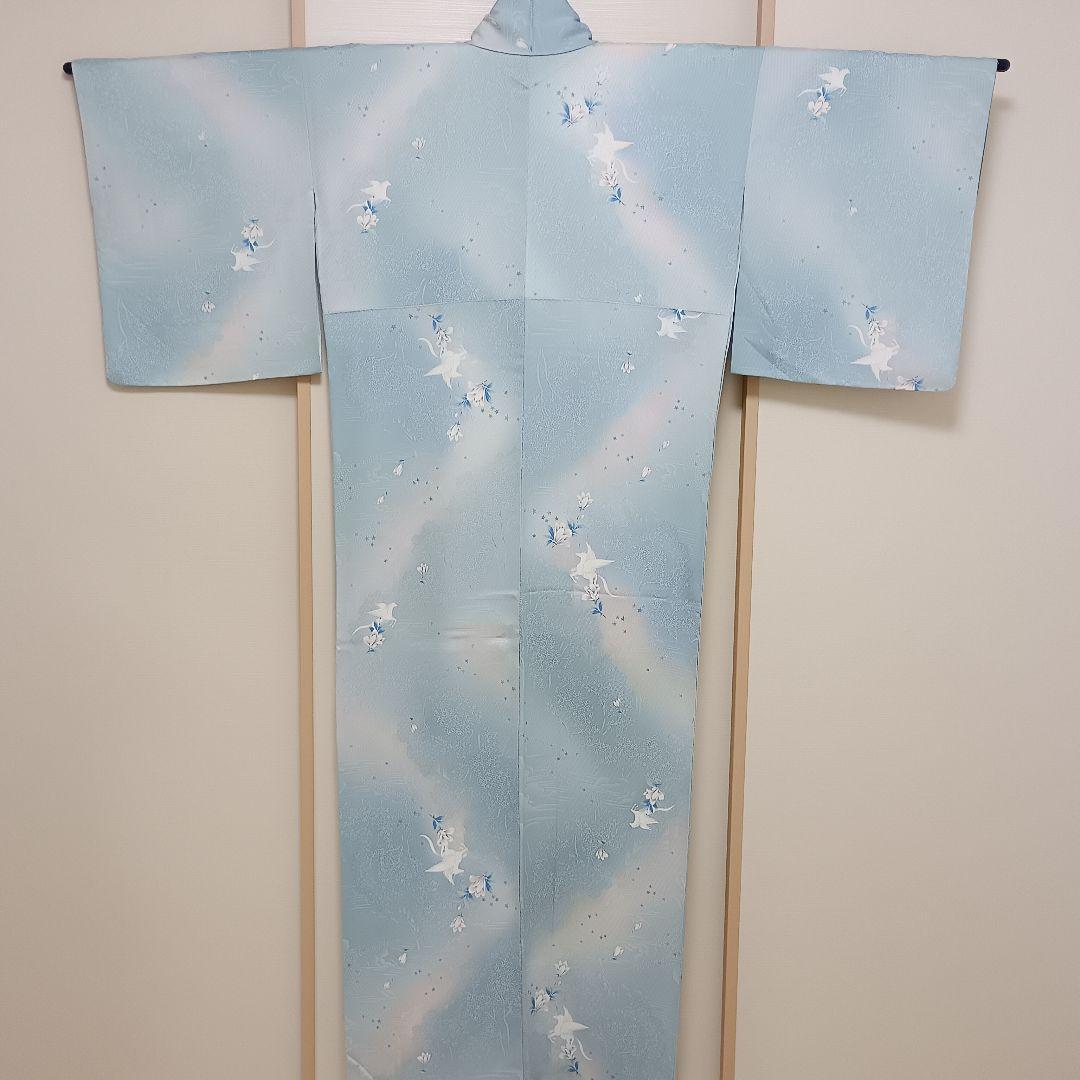 朱*構様 ペガサス柄小紋　サイズ大きめ　身丈169.5㎝　裄68㎝　トールサイズ