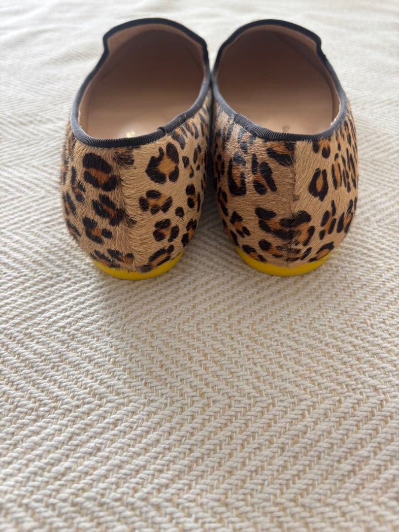 【新品】ガリャルダガランテ　レオパード柄ハラコフラットシューズ