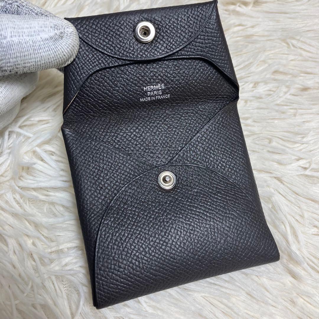 【美品】 HERMES バスティア ケース ダークブラウン