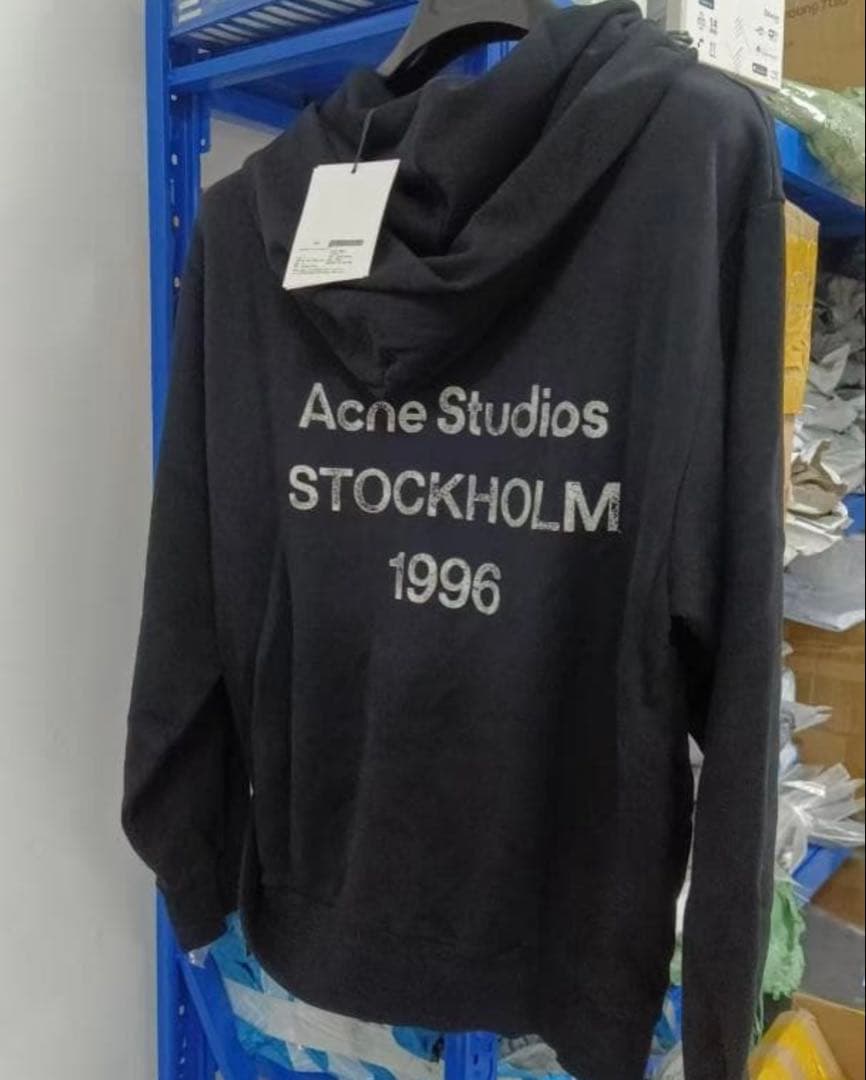 Acne Studios ブラック フード付きパーカー
