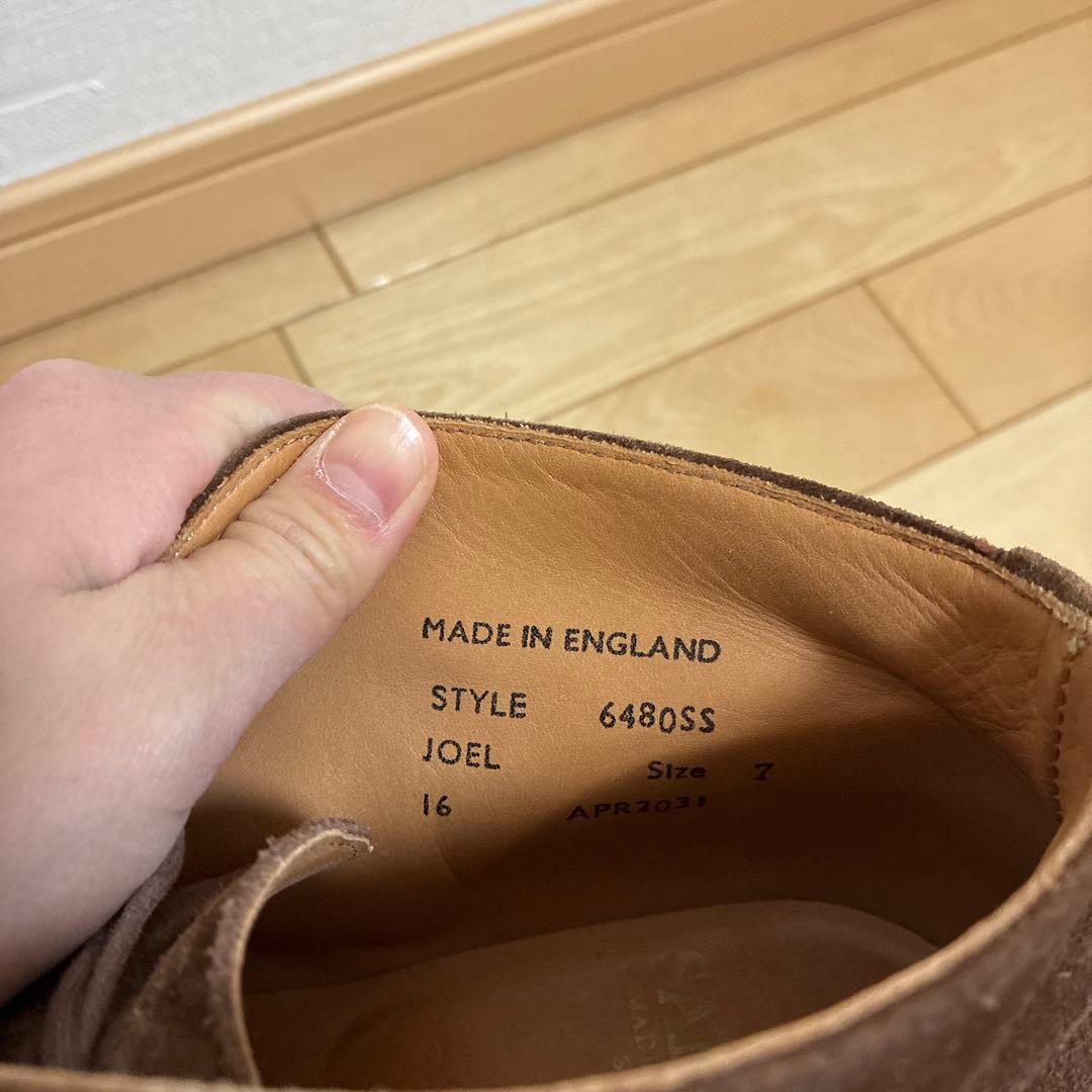 SANDERS サンダース　チャッカブーツ　スエード　ブラウン　箱あり