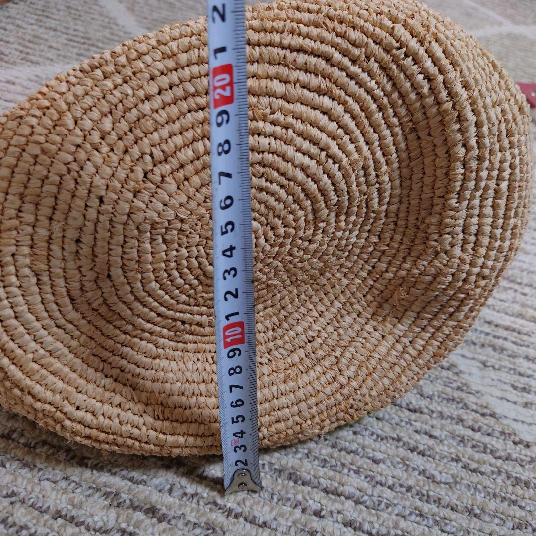 NORO かごバック　ラフィア 　ドット　かごバッグ