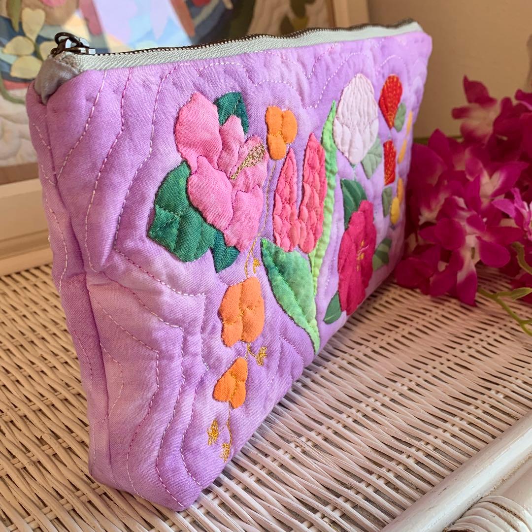 ハワイアンキルト　ポーチ　フラガール オーダー