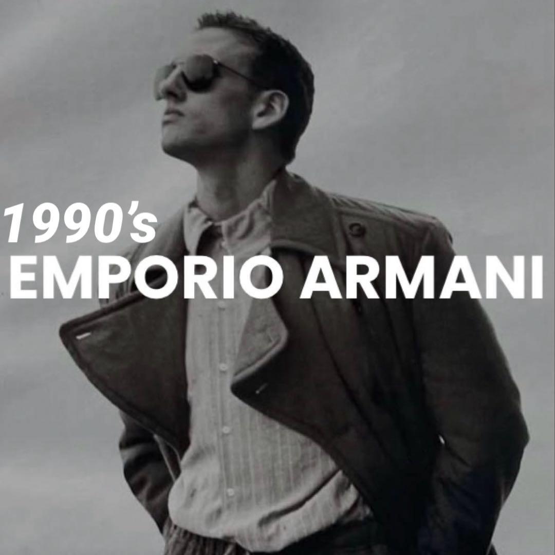 1990s EMPORIO ARMANI キルティング ダブルコート 46