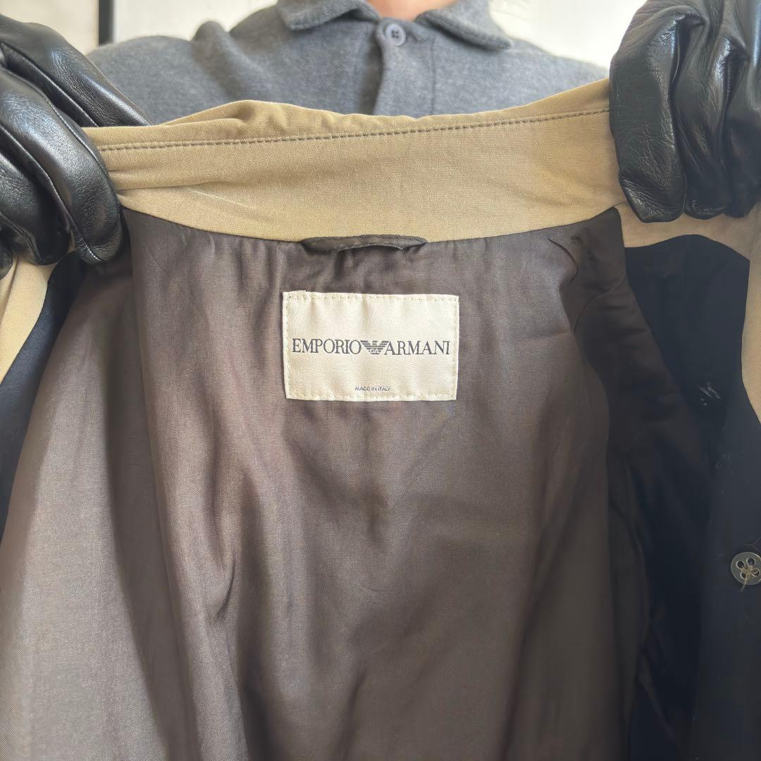 1990s EMPORIO ARMANI キルティング ダブルコート 46