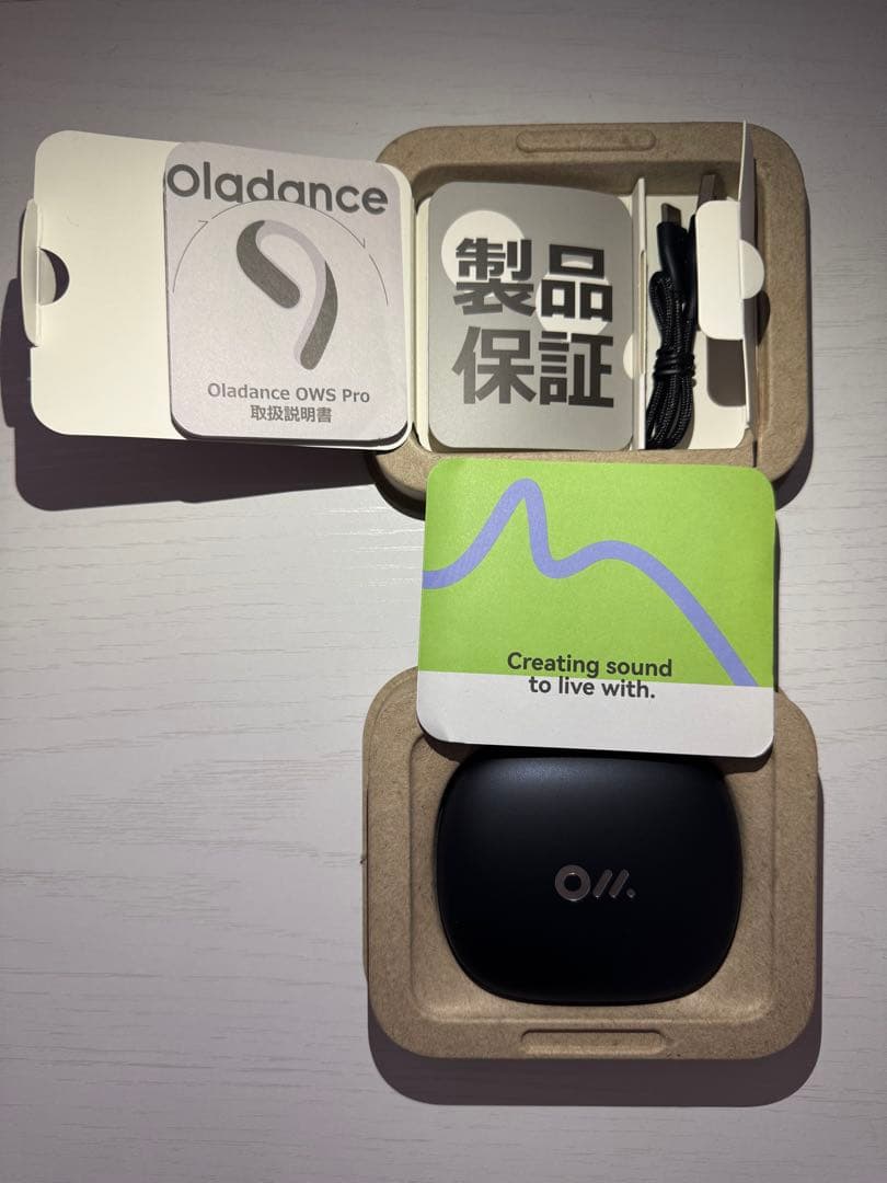 モモキキ Oladance OWS Pro ワイヤレスイヤホン ブラック