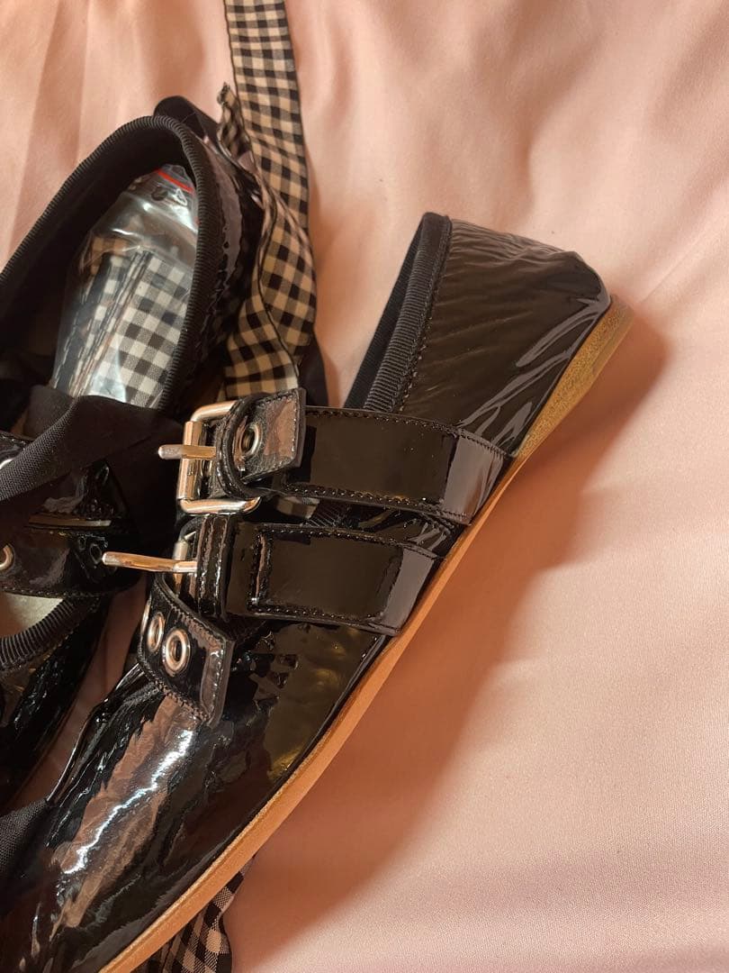 【最終値下げ】 miumiu バレエシューズ 37サイズ (23.5) 美品