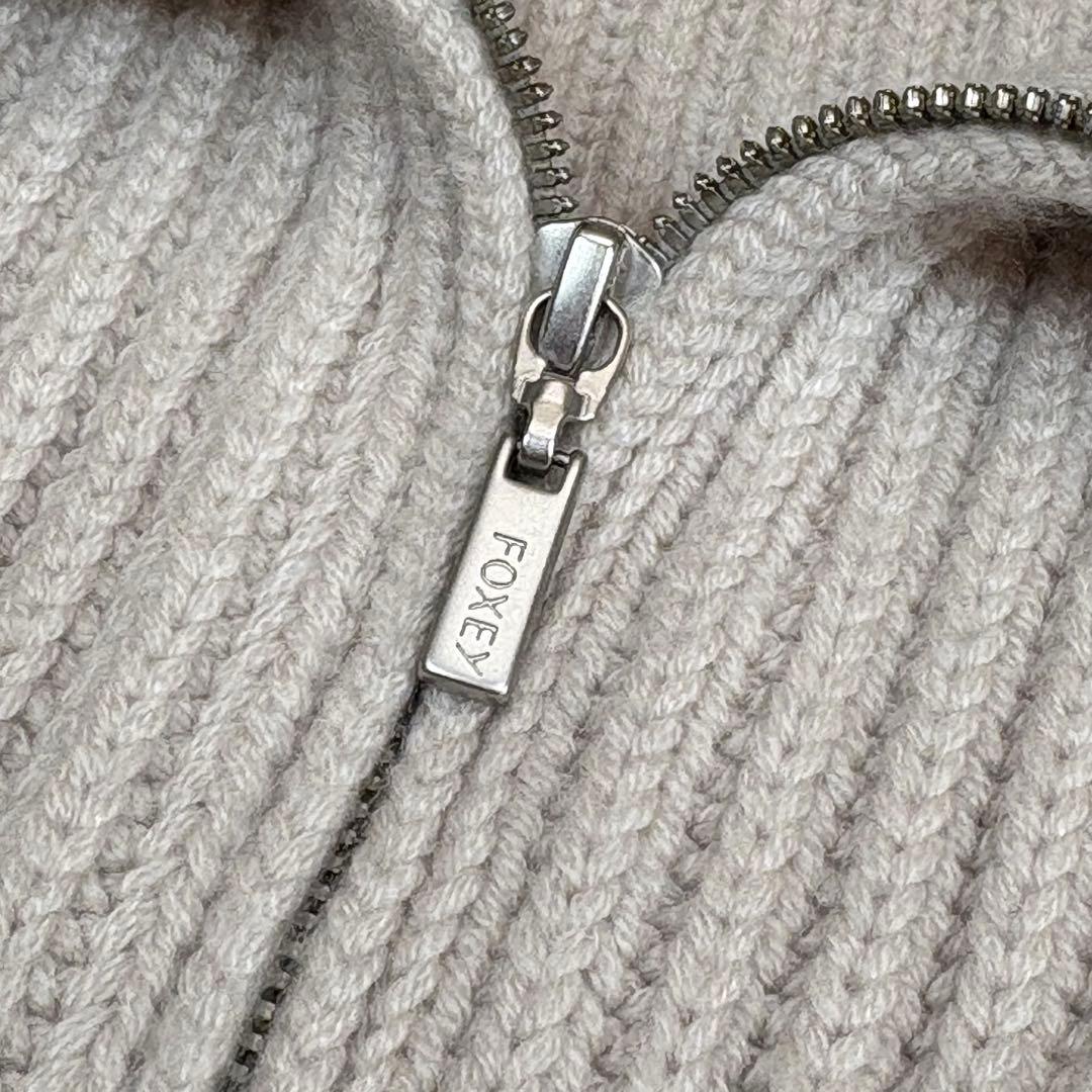 FOXEY ニットケープ　Trulli カシミヤ100% ライトベージュ