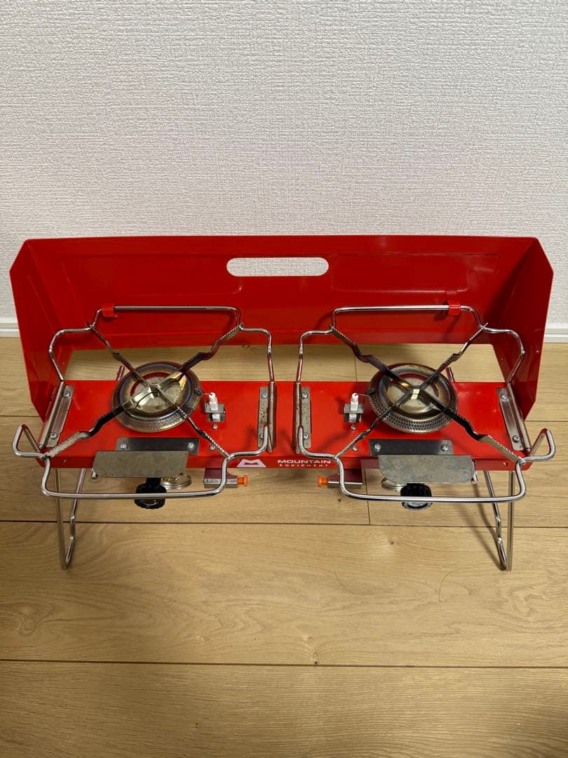 MOUNTAIN EQUIPMENT ツーバーナーコンロ 赤　ビンテージ