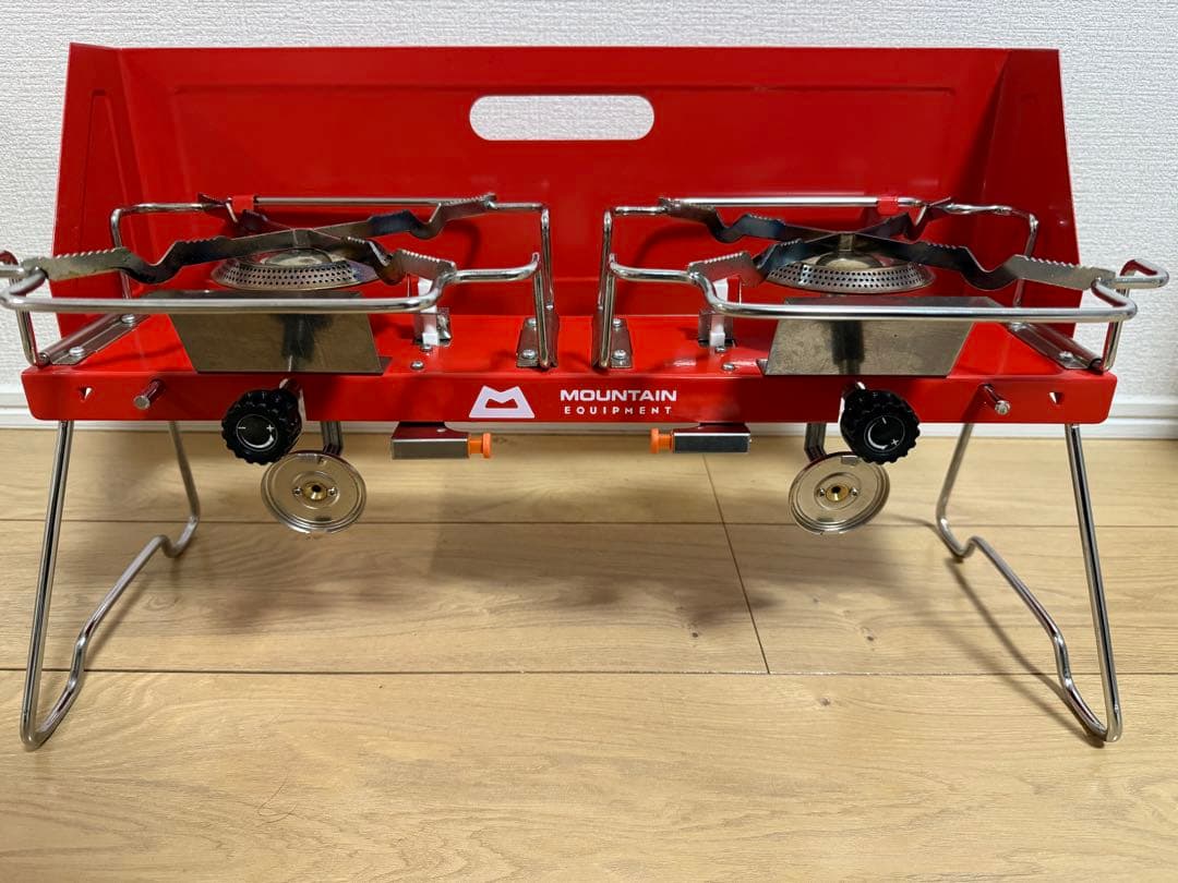 MOUNTAIN EQUIPMENT ツーバーナーコンロ 赤　ビンテージ