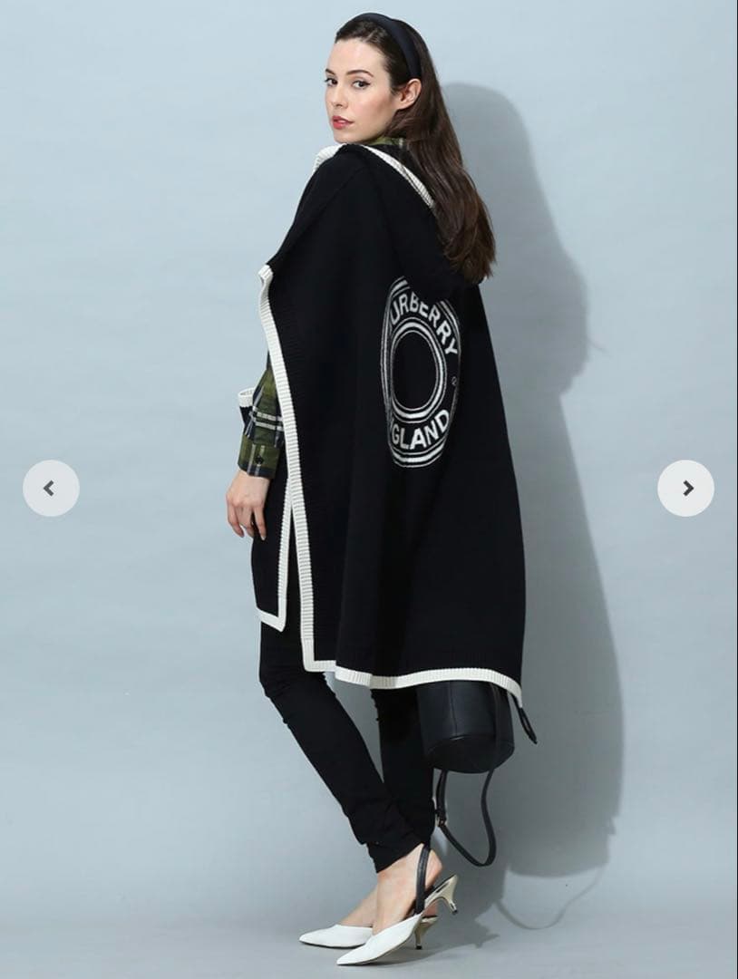 Burberry ポンチョ　ケープ　コート