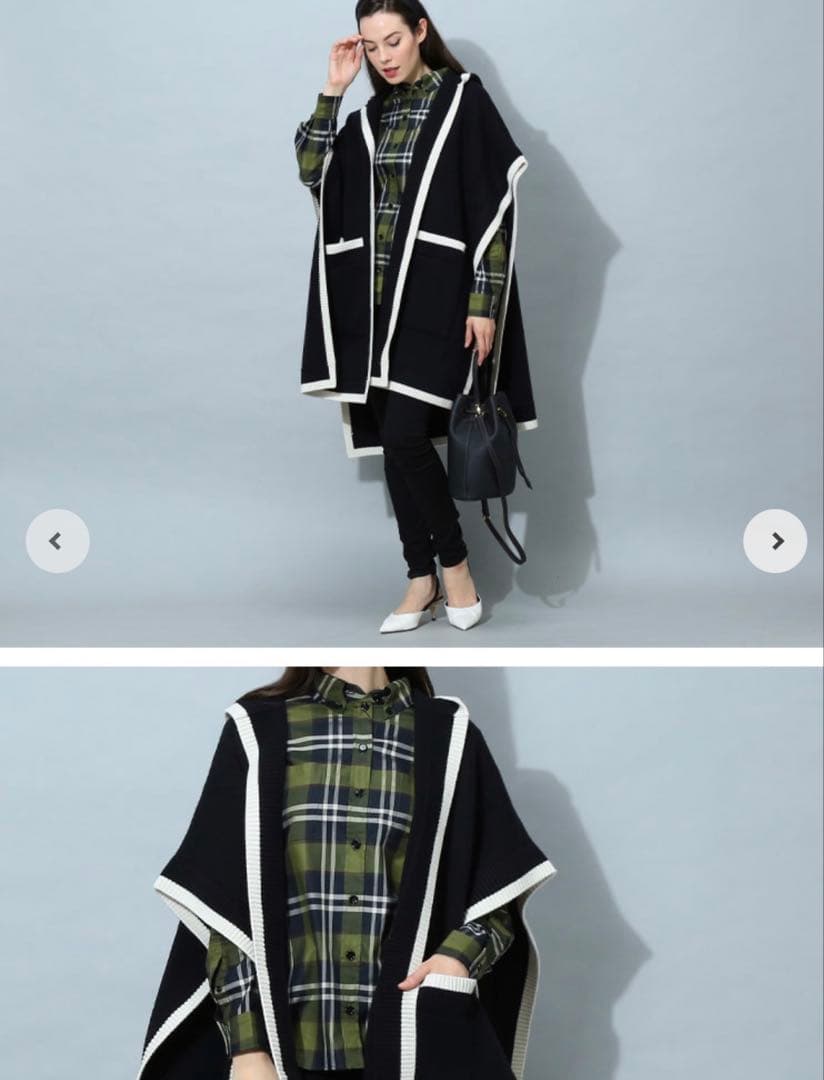 Burberry ポンチョ　ケープ　コート