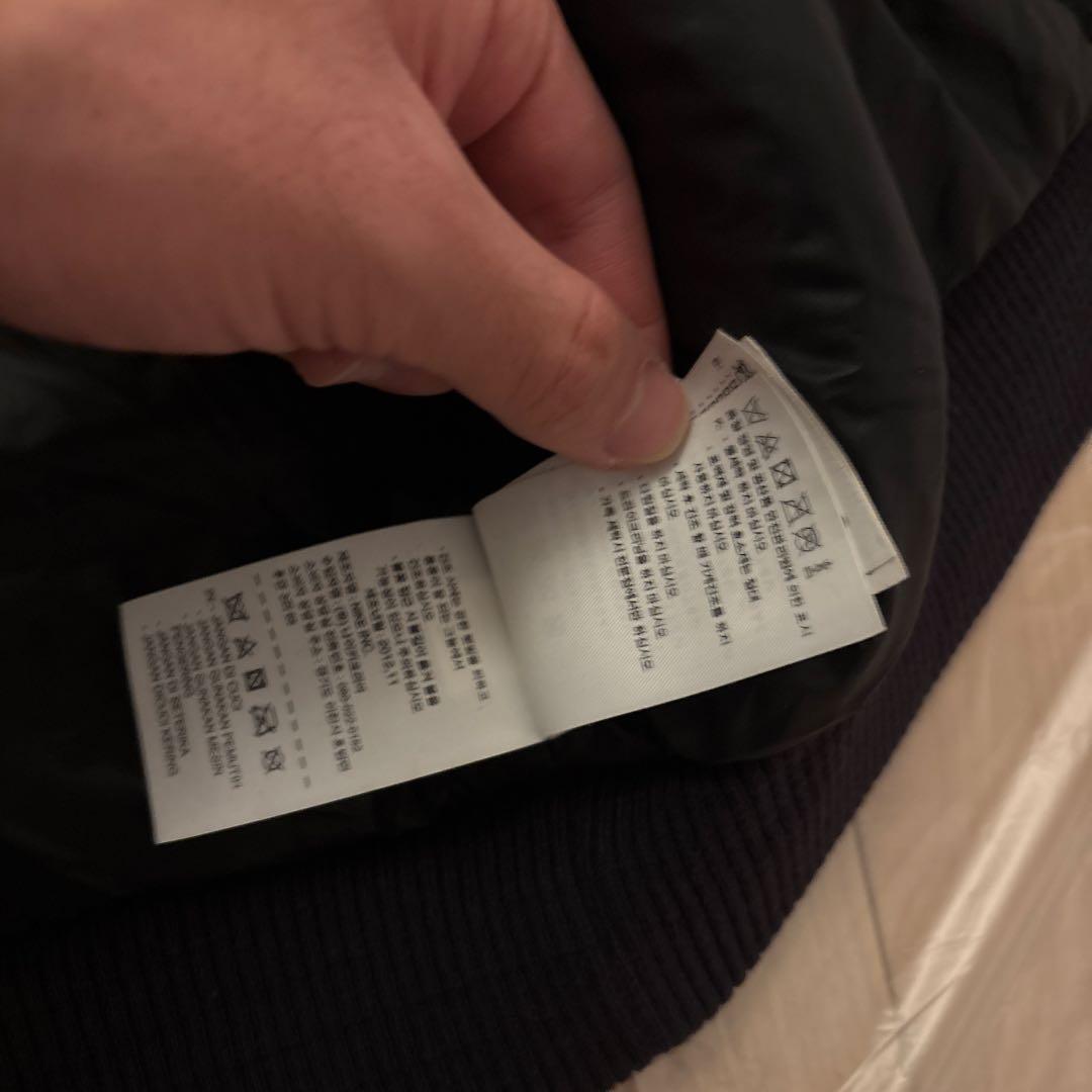 【希少】NIKE スタジャン レザー　ブラック　パープル　ナイキ　袖レザー