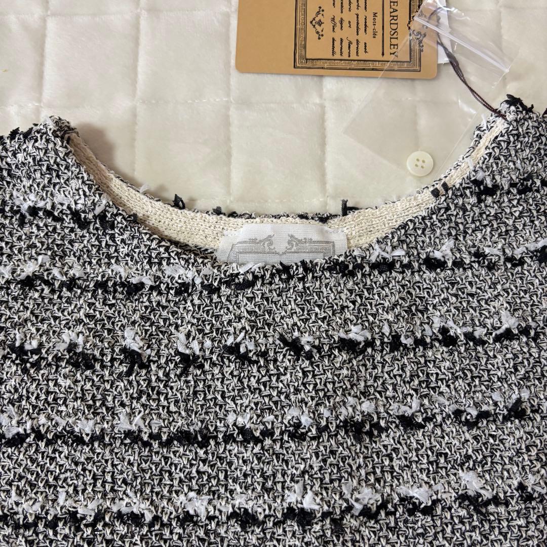 新品！今期！BEARDSLEY ビアズリー ツイードニットポンチョ