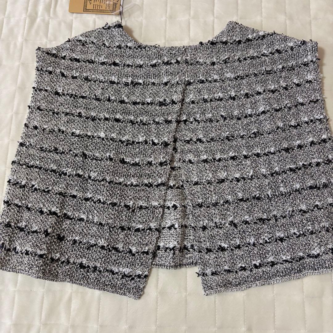 新品！今期！BEARDSLEY ビアズリー ツイードニットポンチョ